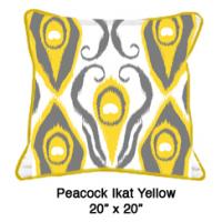 Peacock Ikat Yellow